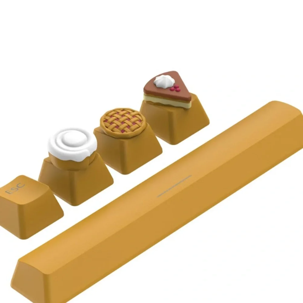 🍰⌨️ DESSERT KEYBOARD CUTENESS PACK 🥧🍪 | MX Mechanical Keycaps+Spacebar - NWT